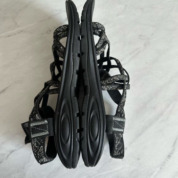 Chaco X2 Cushioned Sandal Women's sz 9 Black Dual Strap shoes hiking strappy - Picture 6 of 10